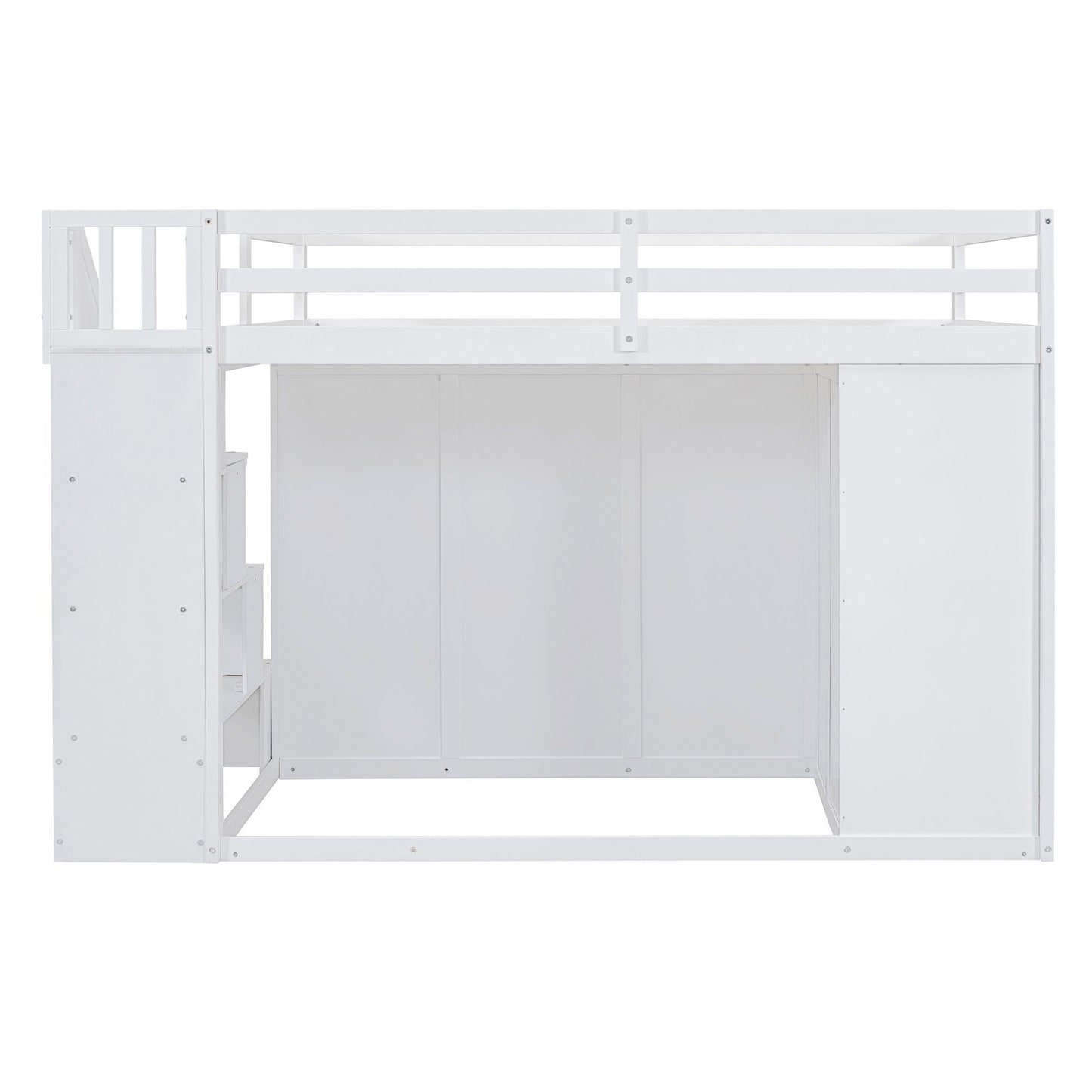 Loft Bed With Built In Wardrobes, Cabinets And Drawers - The Sleep Loft - Online Mattress Showroom NYC