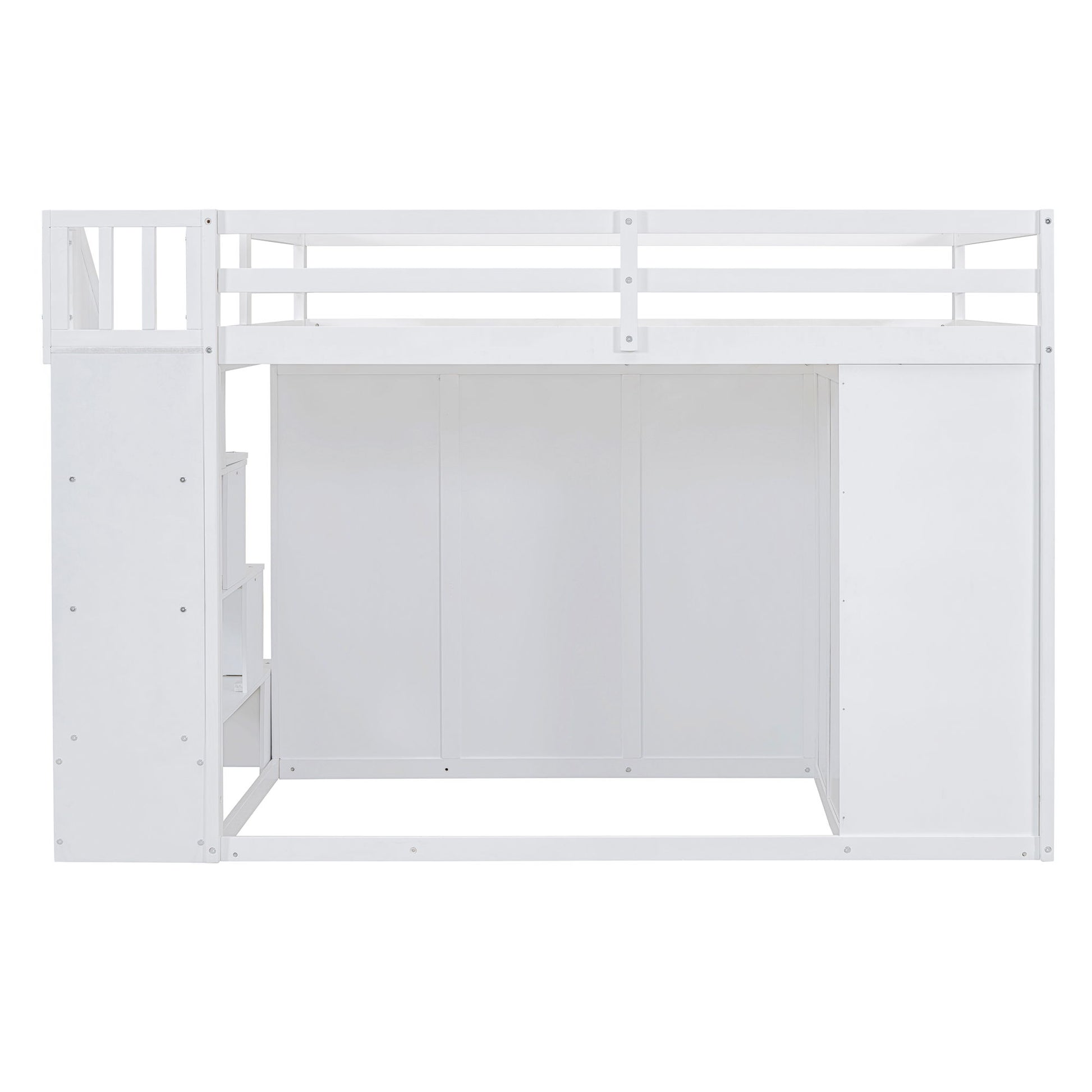 Loft Bed With Built In Wardrobes, Cabinets And Drawers - The Sleep Loft - Online Mattress Showroom NYC
