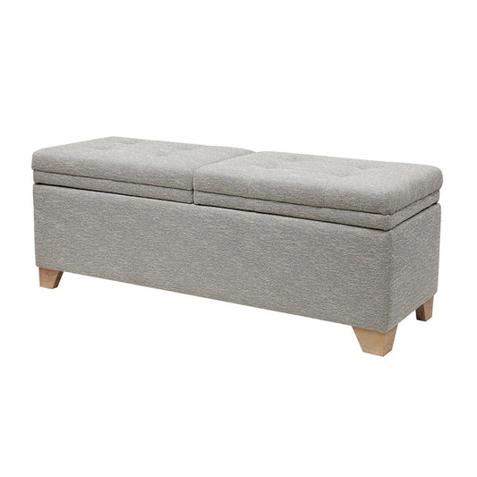 Soft Close Upholstered Storage Bench, Convenient Design - The Sleep Loft - Online Mattress Showroom NYC