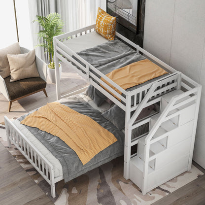 Loft Bed With Staircase And Storage - The Sleep Loft - Online Mattress Showroom NYC