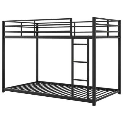 Metal Bunk Bed, Low Bunk Bed With Ladder - The Sleep Loft - Online Mattress Showroom NYC