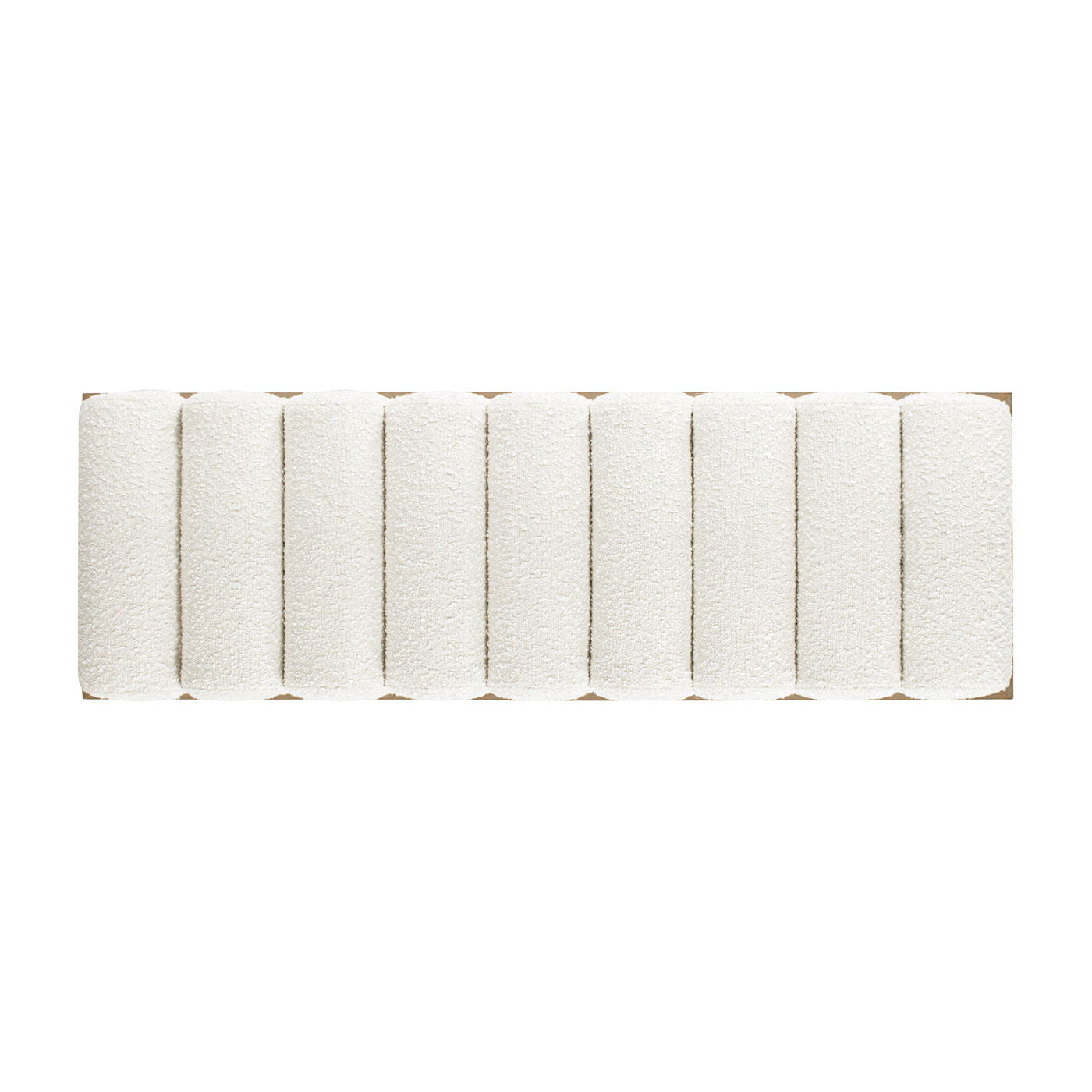 Bella - Upholstered Modern Accent Bench - Ivory White - The Sleep Loft - Online Mattress Showroom NYC