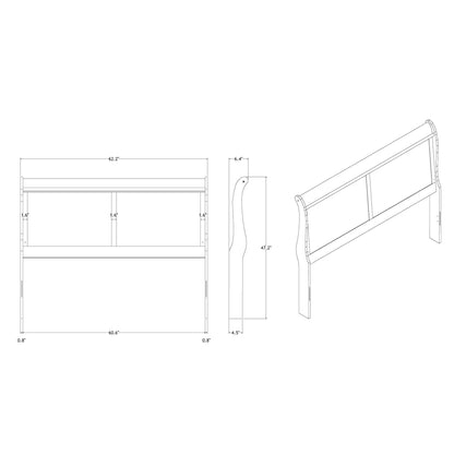 Charlston - Modern Sleigh Design Bed With LED - The Sleep Loft - Online Mattress Showroom NYC