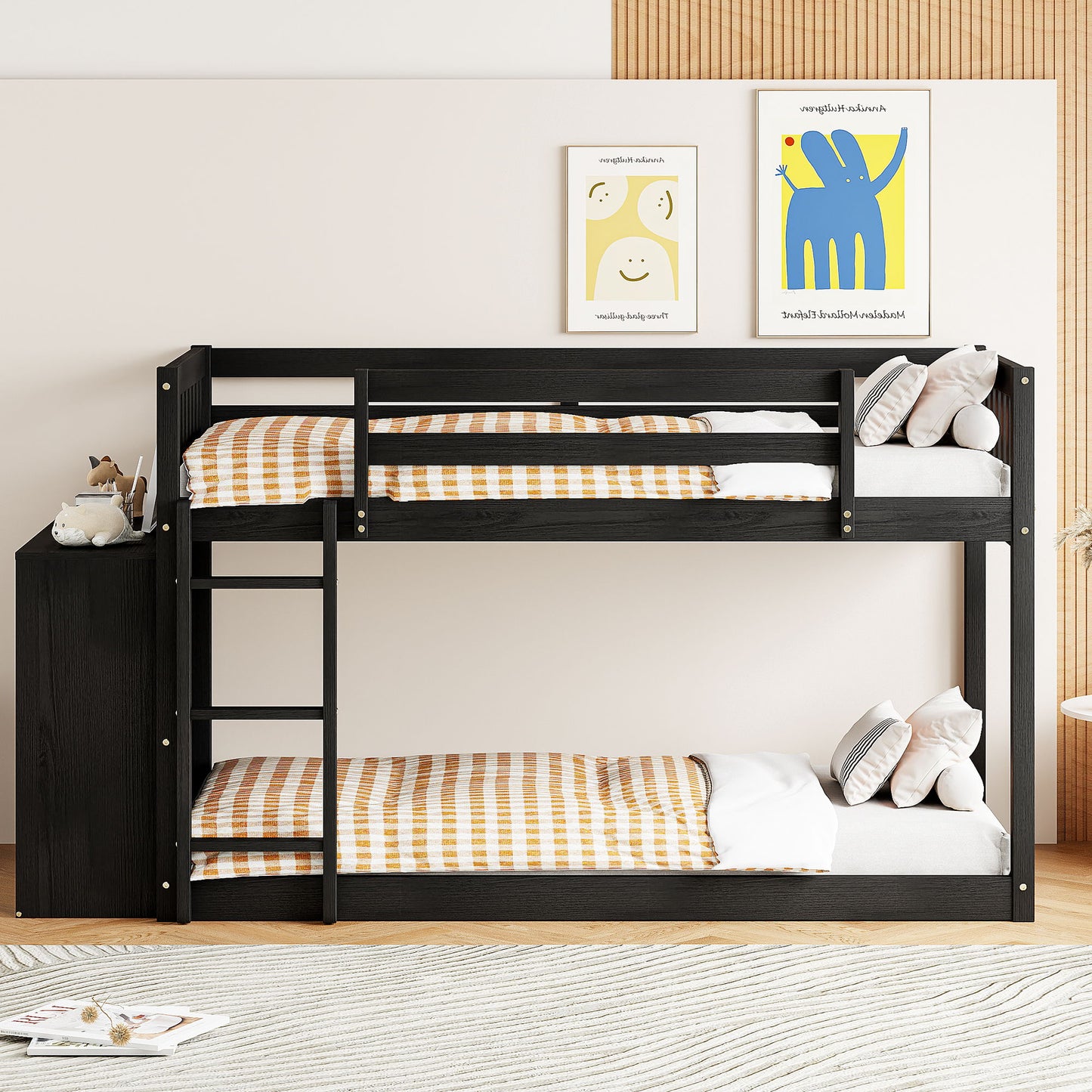 Bunk Bed With 4 Drawers And 3 Shelves - The Sleep Loft - Online Mattress Showroom NYC