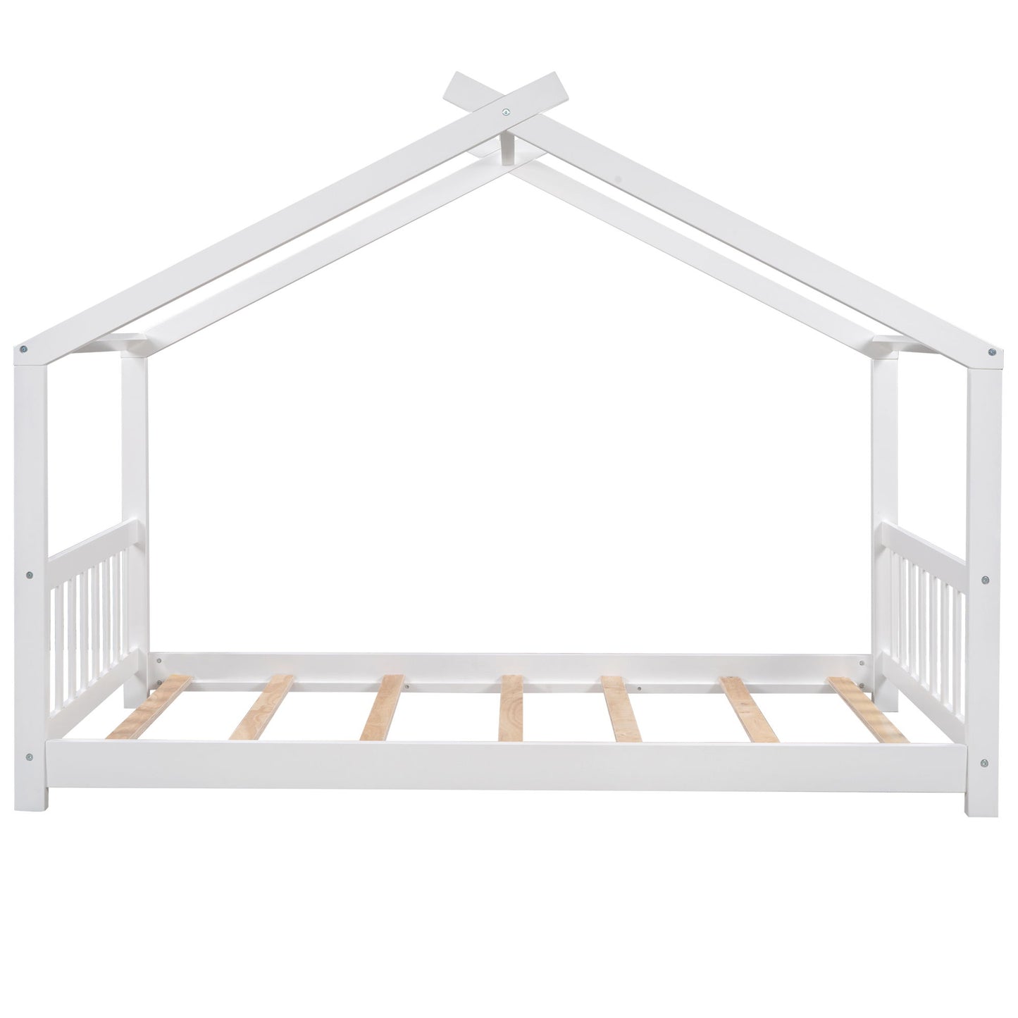House Platform Bed With Headboard And Footboard, Roof Design - The Sleep Loft - Online Mattress Showroom NYC