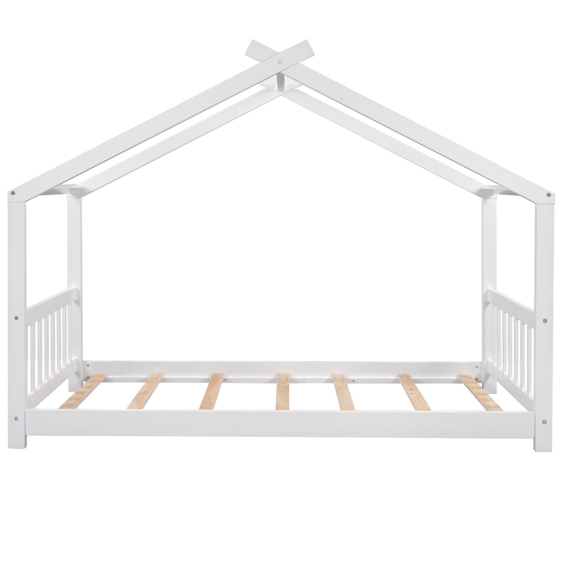 House Platform Bed With Headboard And Footboard, Roof Design - The Sleep Loft - Online Mattress Showroom NYC