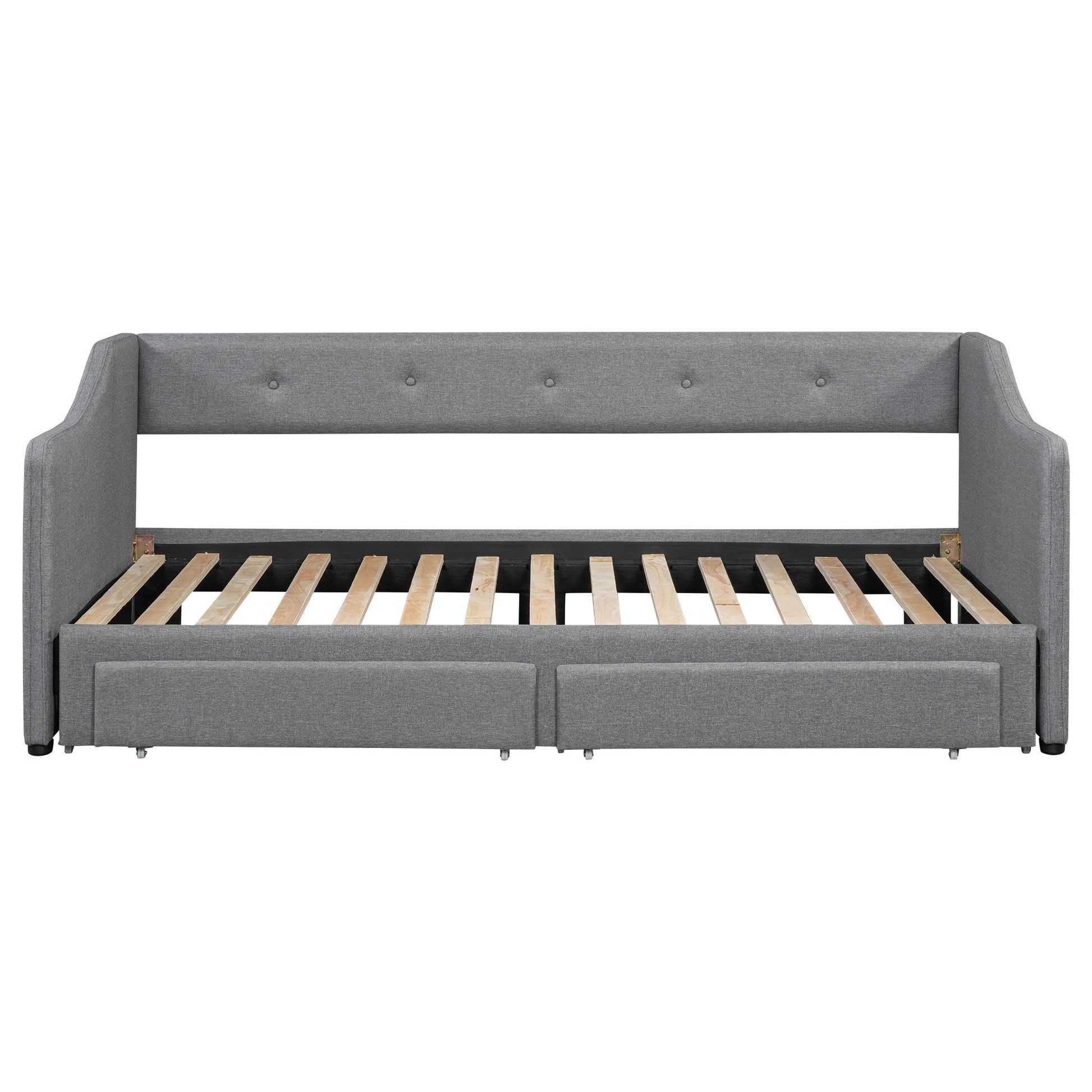 Upholstered Daybed With 2 Drawers - The Sleep Loft - Online Mattress Showroom NYC