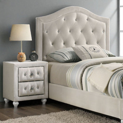 Reggie - Nightstand - Beige - The Sleep Loft - Online Mattress Showroom NYC