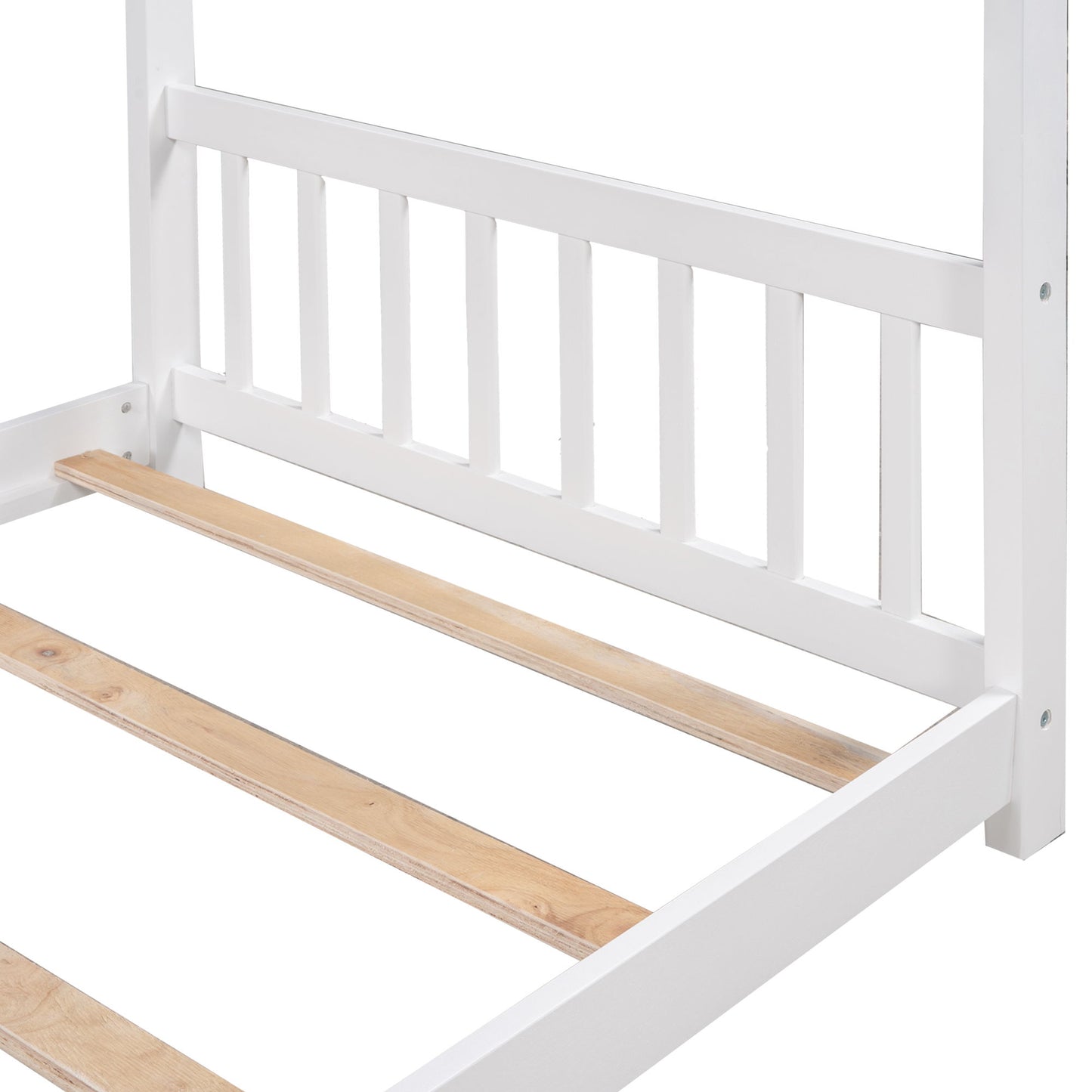 House Platform Bed With Headboard And Footboard, Roof Design - The Sleep Loft - Online Mattress Showroom NYC