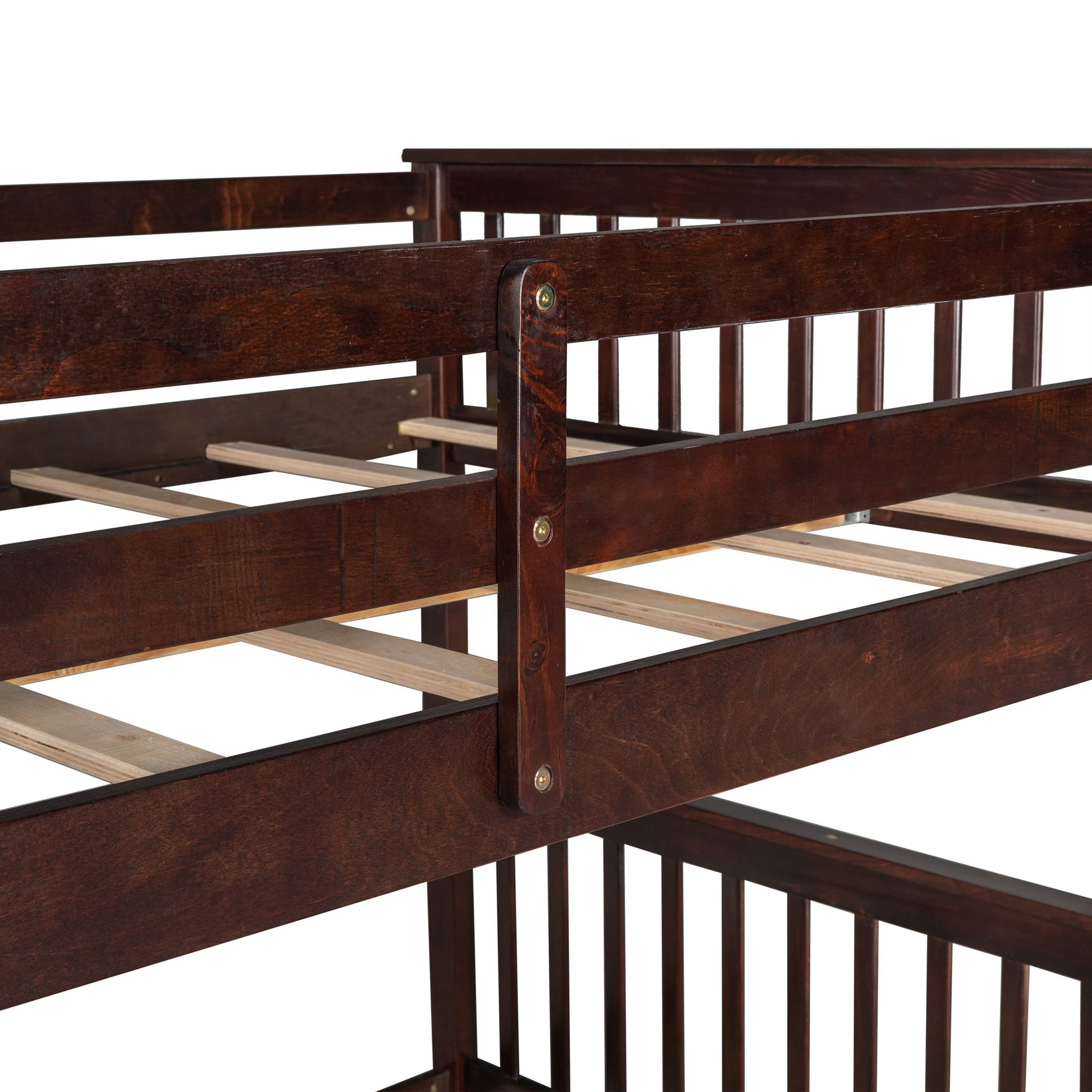 Bunk Bed With Ladders And 2 Storage Drawers - The Sleep Loft - Online Mattress Showroom NYC