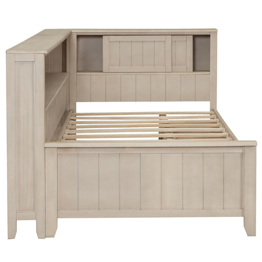 Daybed With Storage Shelves And 3 Drawers - The Sleep Loft - Online Mattress Showroom NYC