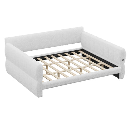Upholstered Platform Bed With USB Charging - The Sleep Loft - Online Mattress Showroom NYC