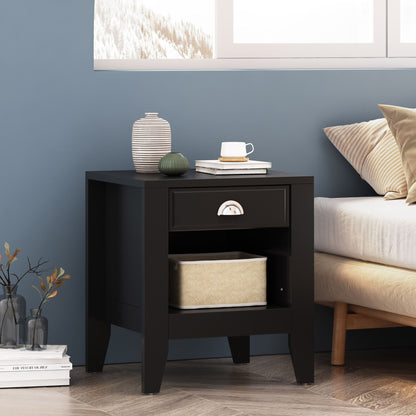 Cleary - Contemporary Nightstand With Drawer - The Sleep Loft - Online Mattress Showroom NYC