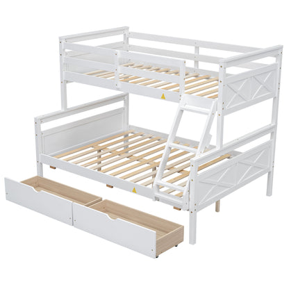 Bunk Bed With Ladder And Safety Guardrail - The Sleep Loft - Online Mattress Showroom NYC