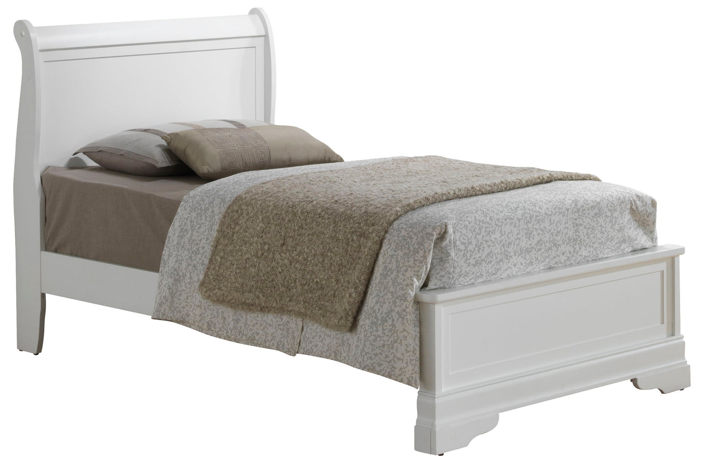 Sleigh Bed With Low Footboard - The Sleep Loft - Online Mattress Showroom NYC