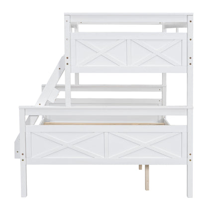 Bunk Bed With Ladder And Safety Guardrail - The Sleep Loft - Online Mattress Showroom NYC