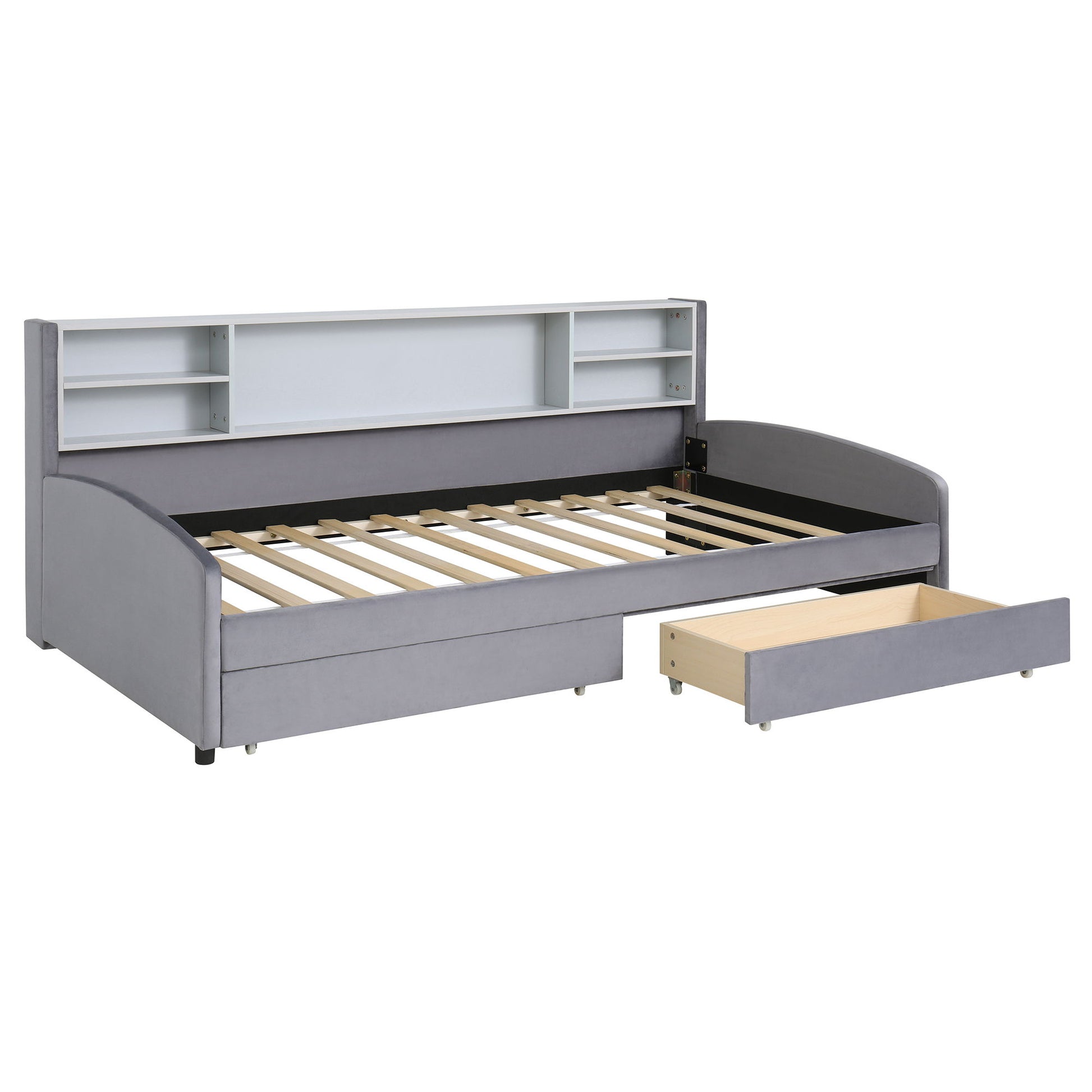 Luxurious Upholstered Platform Bed With Storage Drawers - The Sleep Loft - Online Mattress Showroom NYC
