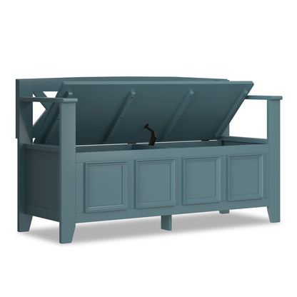 Amherst - Compact Entryway Storage Bench - The Sleep Loft - Online Mattress Showroom NYC