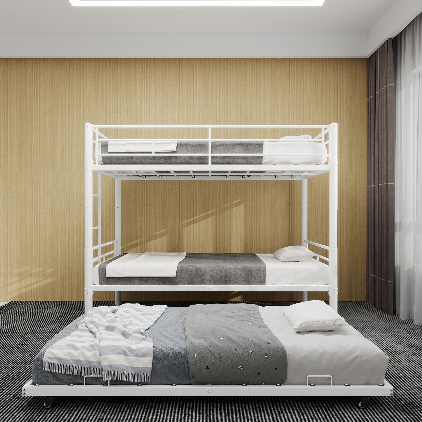 Bunk Bed For Kids, Convertible Frame With Ladders & Guardrail - The Sleep Loft - Online Mattress Showroom NYC