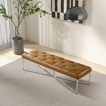 Harper - Bench - Tan - The Sleep Loft - Online Mattress Showroom NYC