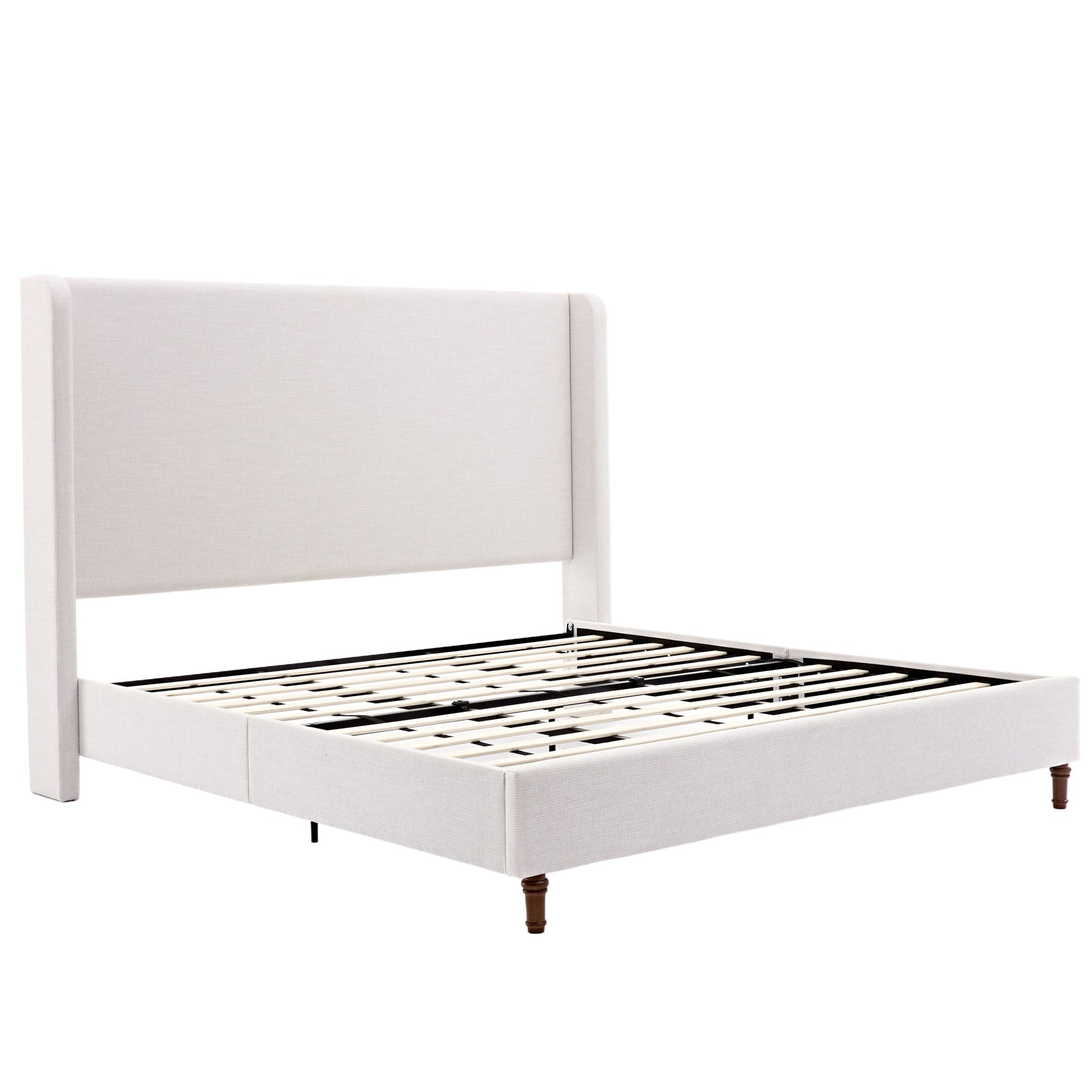 Harper - Tall Headboard Upholstered Bed / High Headboard / Elegant Simplicity / No Box Spring Needed - The Sleep Loft - Online Mattress Showroom NYC