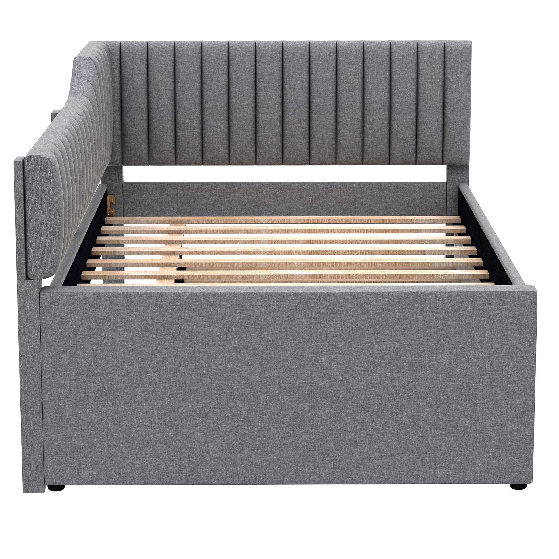 Upholstered Daybed With Trundle And 3 Drawers - The Sleep Loft - Online Mattress Showroom NYC