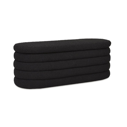 Fuji - Upholstered Oval Storage Bench - The Sleep Loft - Online Mattress Showroom NYC