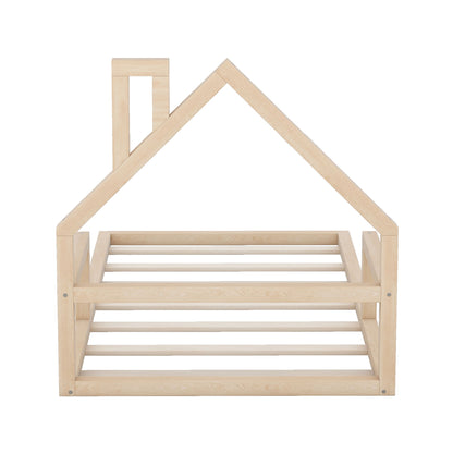 Floor Bed With House Shaped Headboard - The Sleep Loft - Online Mattress Showroom NYC