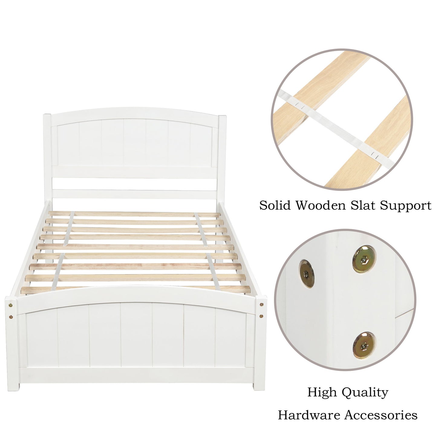 Platform Bed & Headboard, Footboard And Wood Slat Support - The Sleep Loft - Online Mattress Showroom NYC