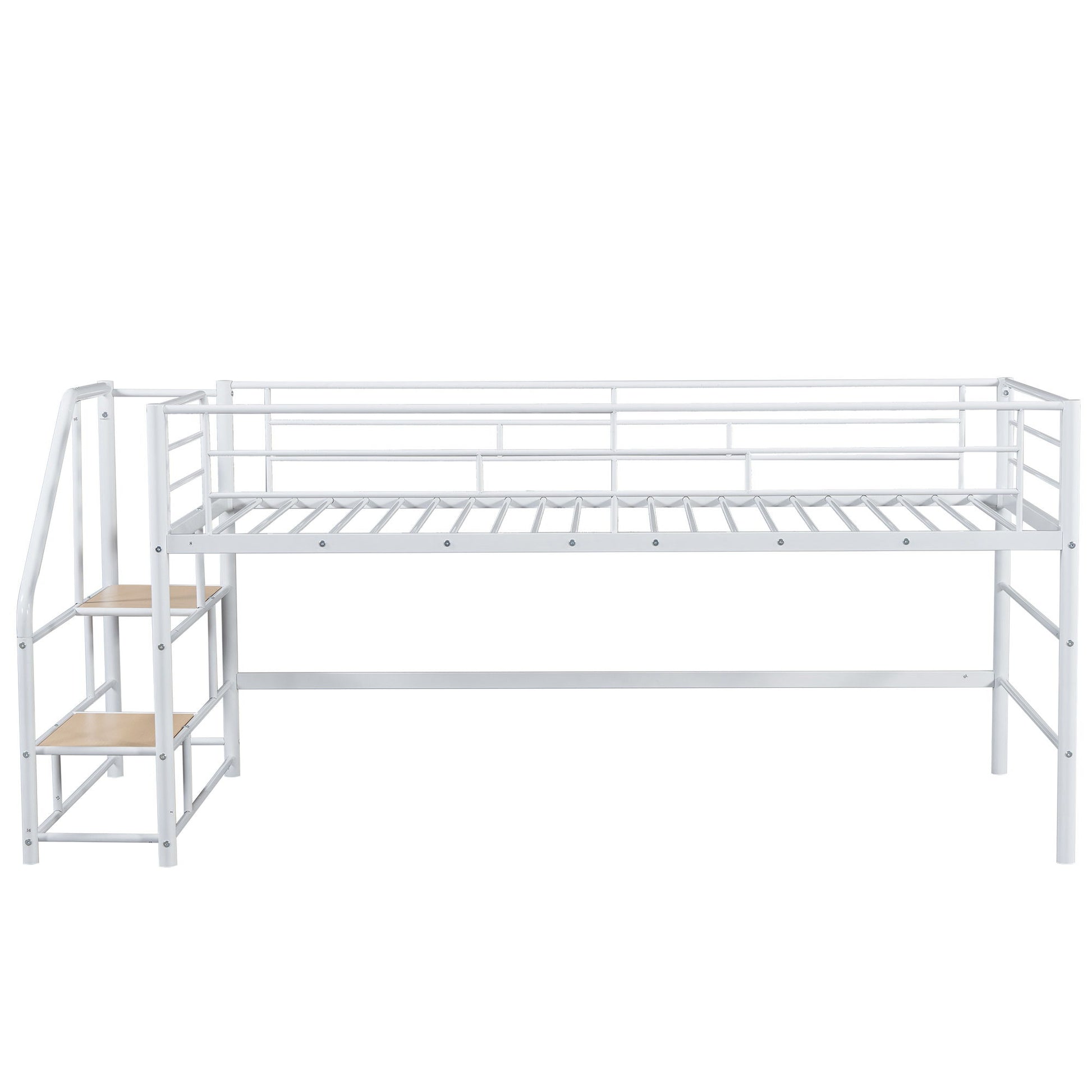 Loft Bed With Storage Stairs And Metal Frame - The Sleep Loft - Online Mattress Showroom NYC
