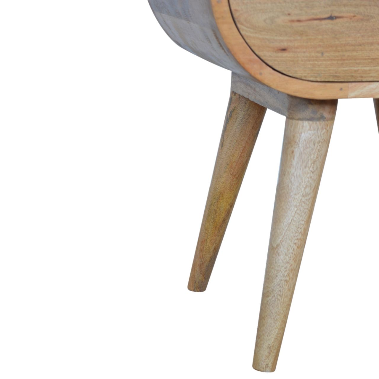 Circular Open Bedside Nightstand - The Sleep Loft - Online Mattress Showroom NYC