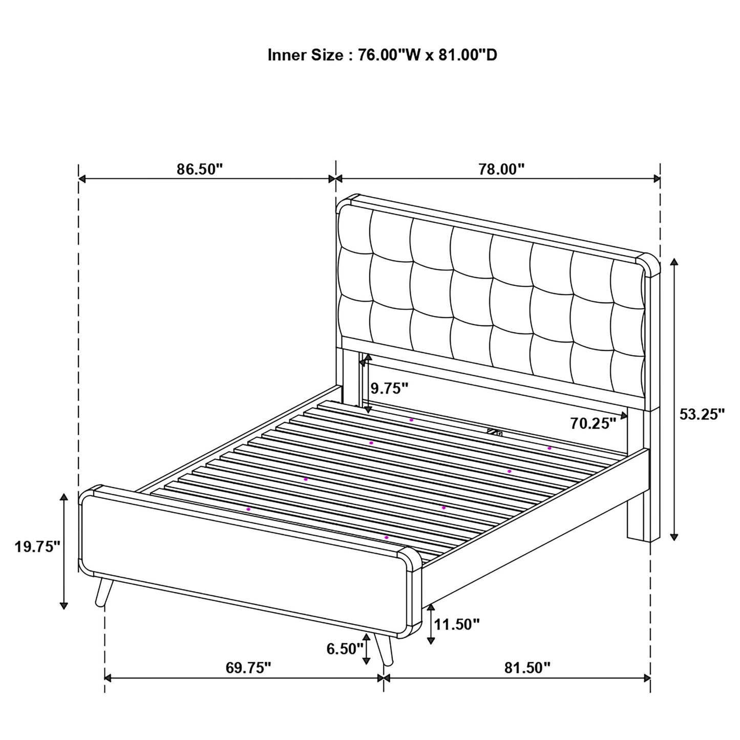 Carson Carrington - Platform Bed With Tufted Upholstery - The Sleep Loft - Online Mattress Showroom NYC