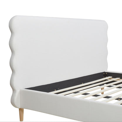 Stockholm - Modern Wavy Headboard Platform Bed - The Sleep Loft - Online Mattress Showroom NYC