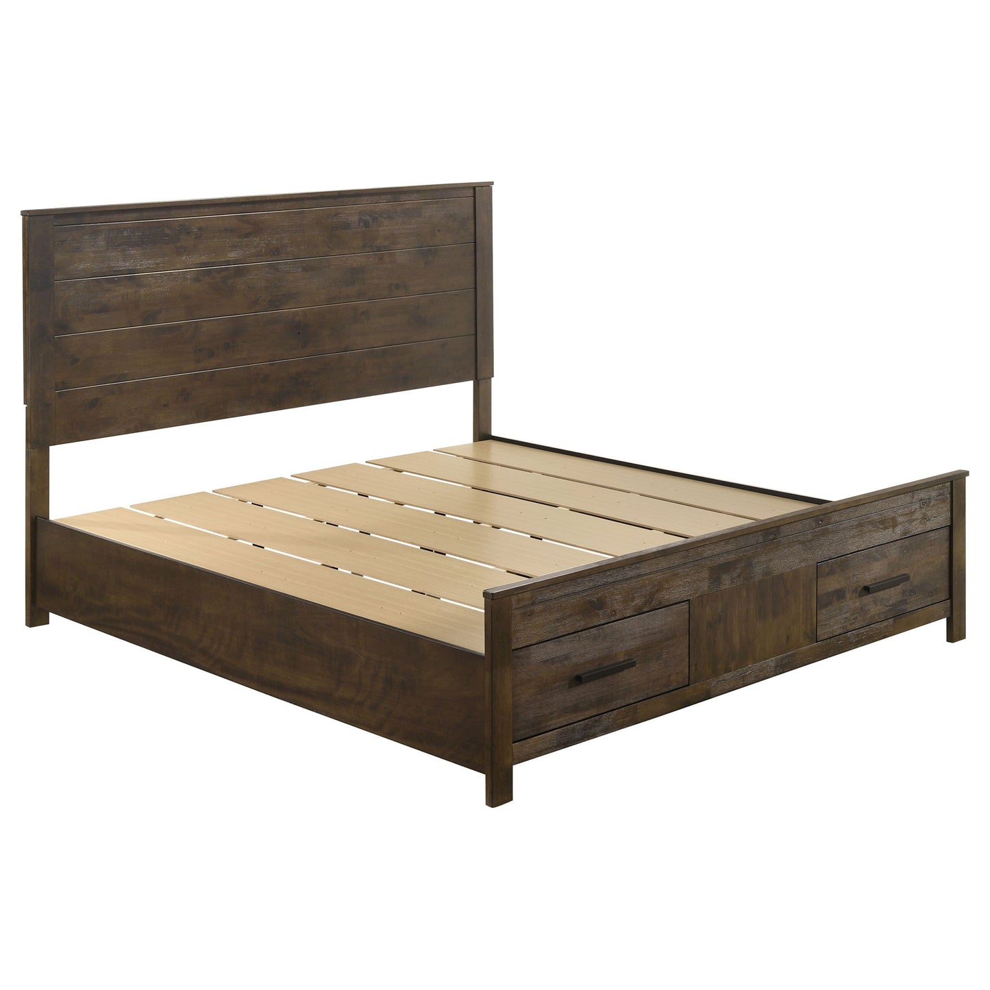 Greely - Eastern King Storage Bed - Brown - The Sleep Loft - Online Mattress Showroom NYC