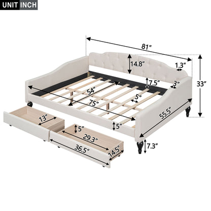 Upholstered Tufted Daybed - The Sleep Loft - Online Mattress Showroom NYC