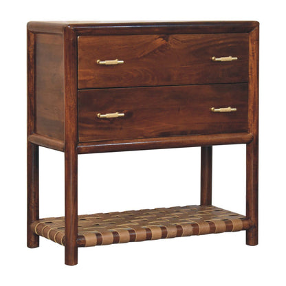Regency - Woven 2 Drawer Nightstand - Brown - The Sleep Loft - Online Mattress Showroom NYC