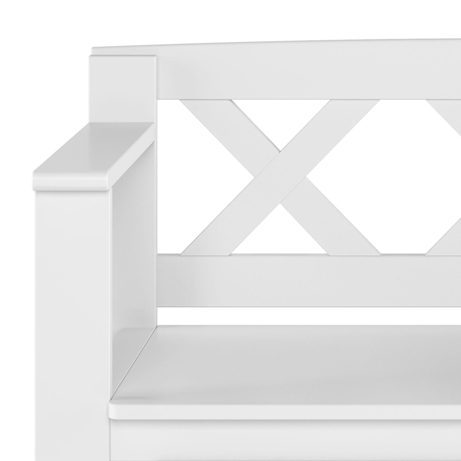 Amherst - Small Transitional Entryway Storage Bench - The Sleep Loft - Online Mattress Showroom NYC