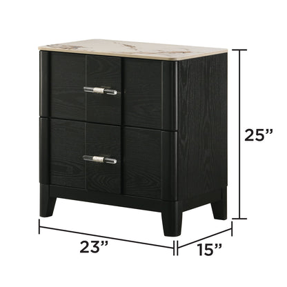 Opel - Nightstand - Black - The Sleep Loft - Online Mattress Showroom NYC