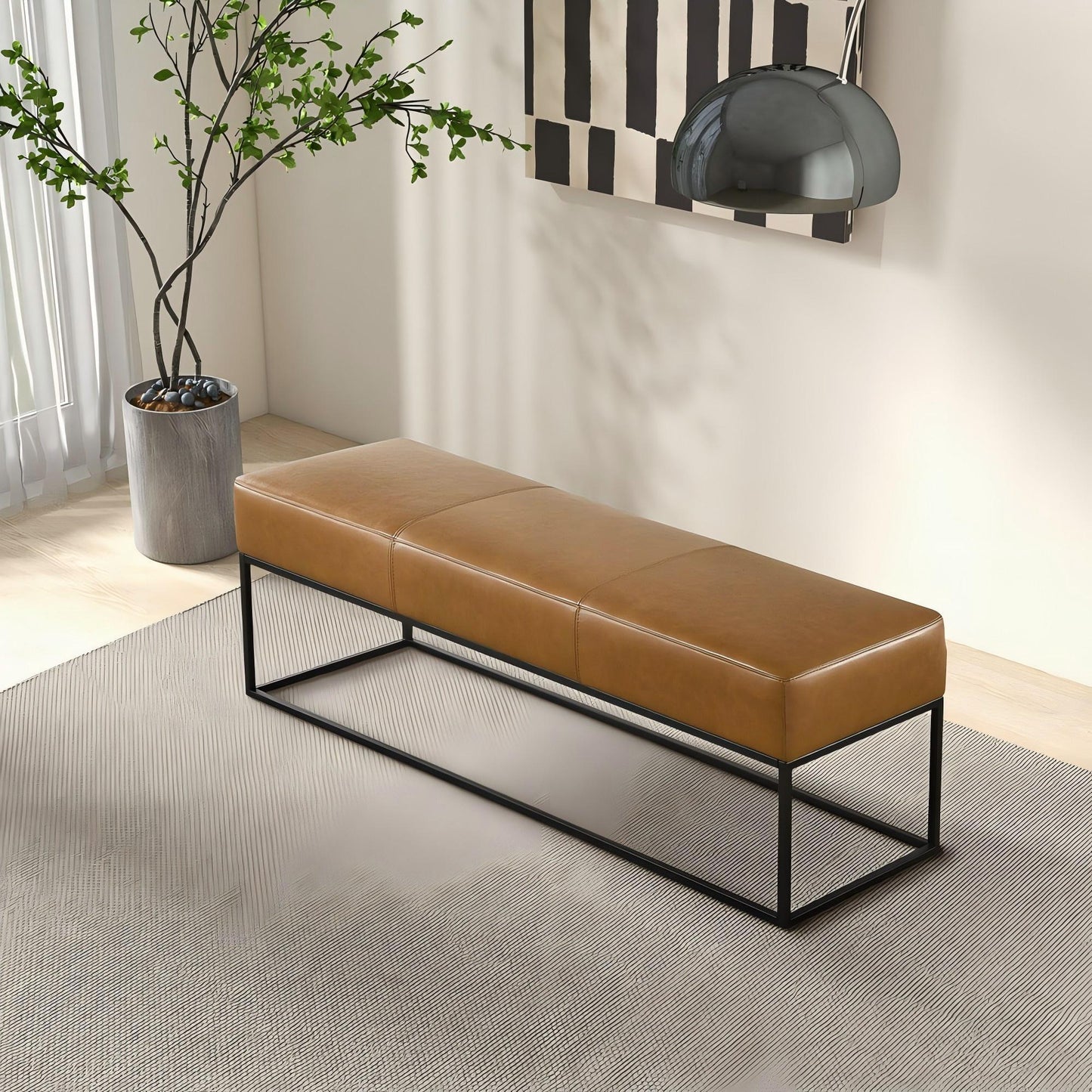 Odessa - Bench - Tan - The Sleep Loft - Online Mattress Showroom NYC