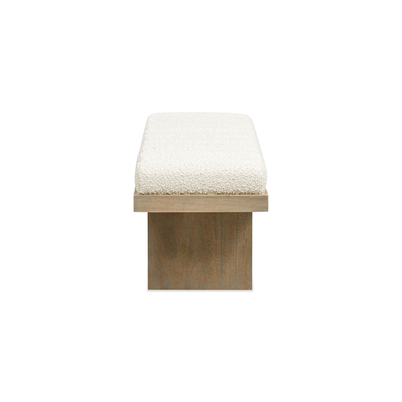 Bella - Upholstered Modern Accent Bench - Ivory White - The Sleep Loft - Online Mattress Showroom NYC