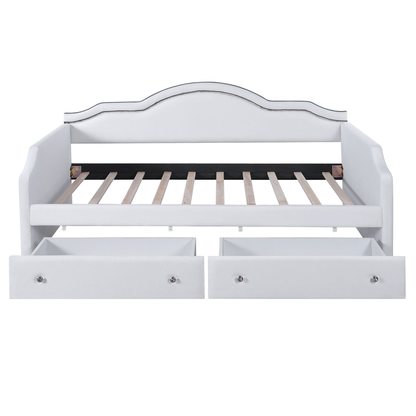 Upholstered Daybed With LED Lights And 2 Drawersme - The Sleep Loft - Online Mattress Showroom NYC