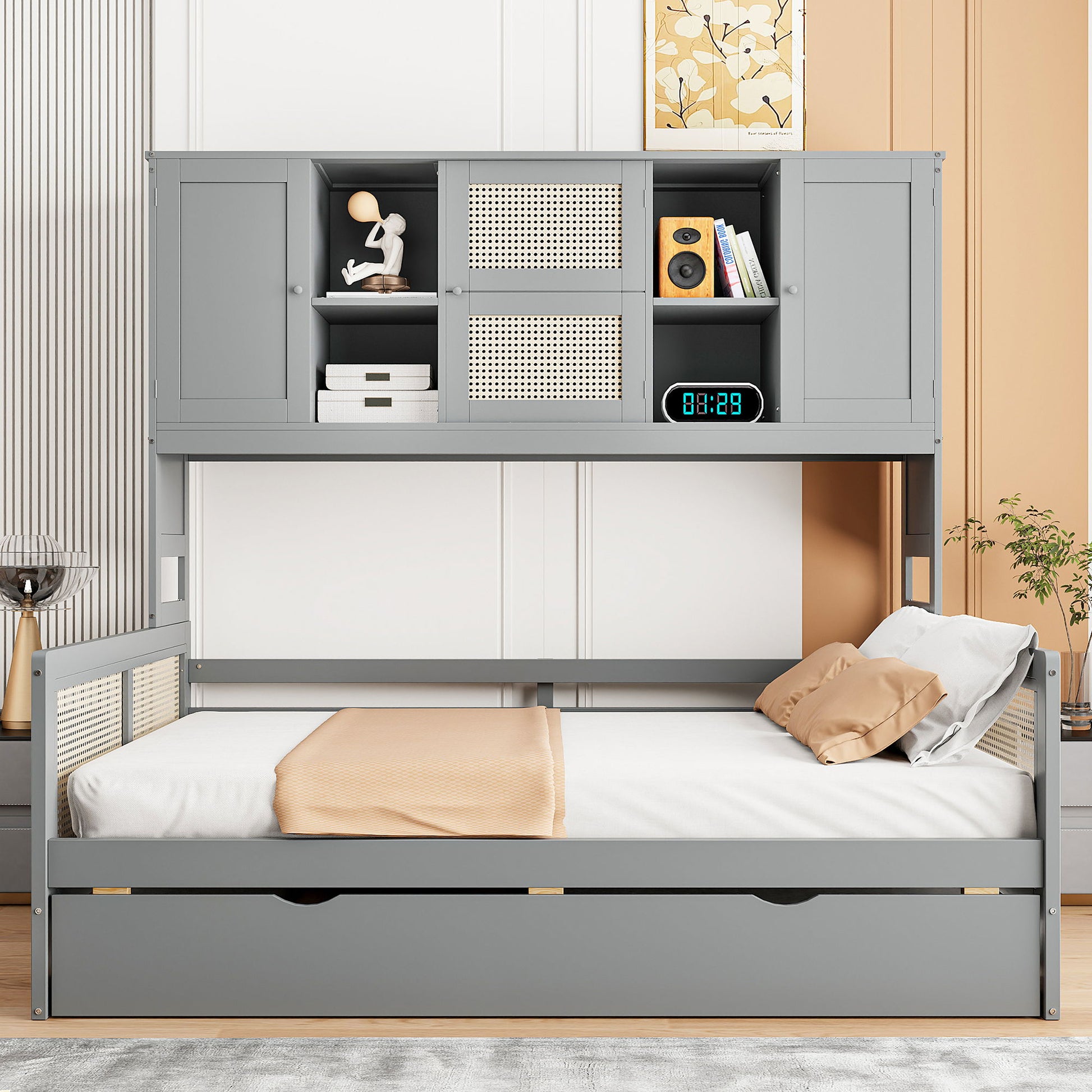 Daybed And All In One Cabinet And Shelf - The Sleep Loft - Online Mattress Showroom NYC