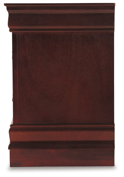 Alisdair - Two Drawer Night Stand - Reddish Brown - The Sleep Loft - Online Mattress Showroom NYC