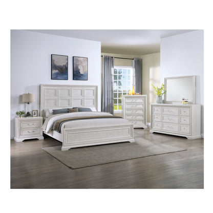 Geometric Design Headboard Panel Bed - The Sleep Loft - Online Mattress Showroom NYC