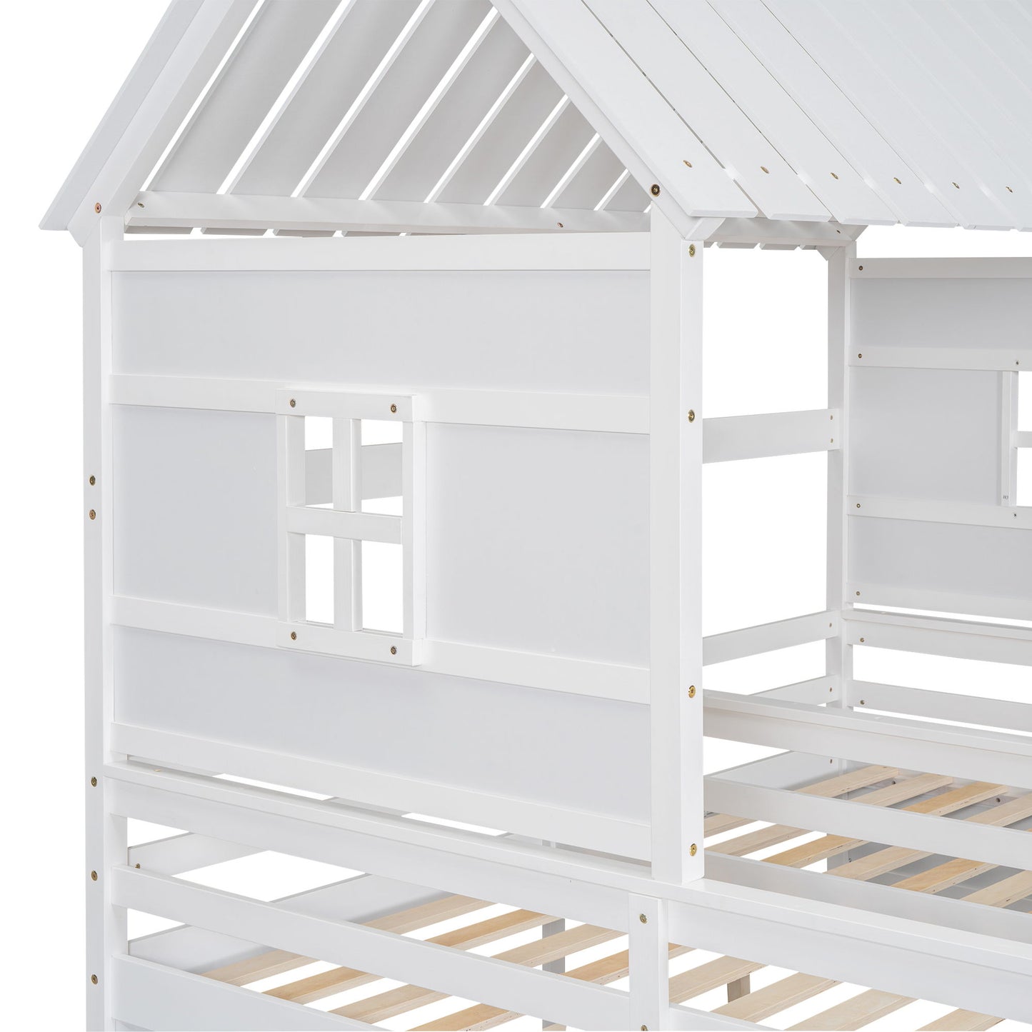 House Platform Beds With 2 Drawers, Side By Side Design - The Sleep Loft - Online Mattress Showroom NYC