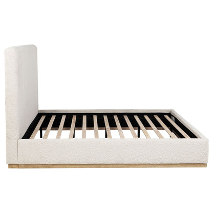Talbot - Eastern King Platform Bed With Elevated Headboard - Cream - The Sleep Loft - Online Mattress Showroom NYC