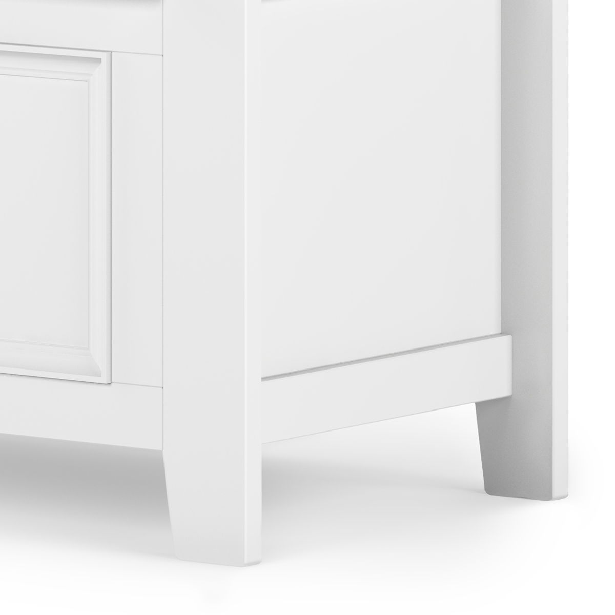 Amherst - Small Transitional Entryway Storage Bench - The Sleep Loft - Online Mattress Showroom NYC