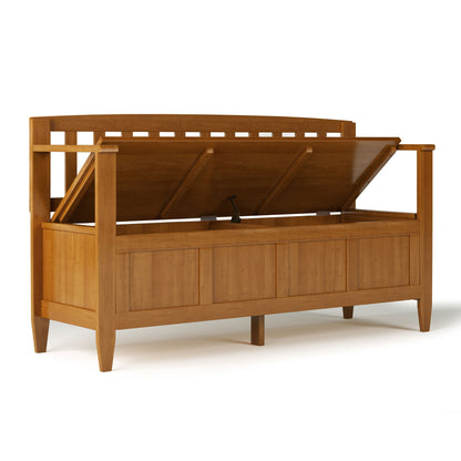 Brooklyn - Handcrafted Entryway Storage Bench - The Sleep Loft - Online Mattress Showroom NYC