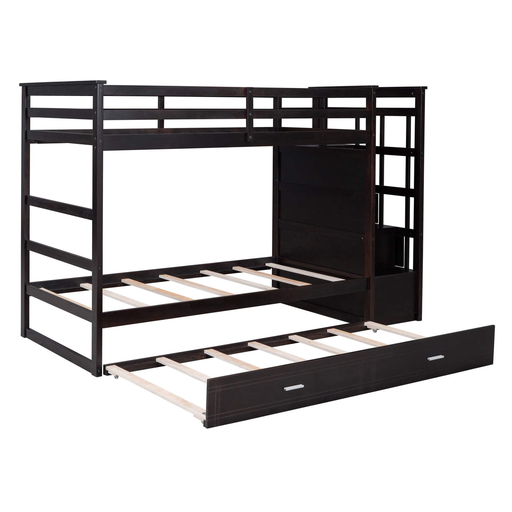 Bunk Bed With Trundle And Staircase - The Sleep Loft - Online Mattress Showroom NYC