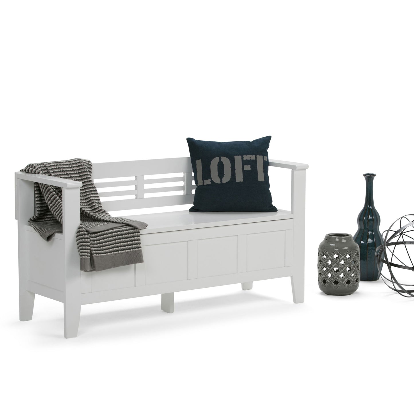 Adams - Entryway Storage Bench Handcrafted - The Sleep Loft - Online Mattress Showroom NYC